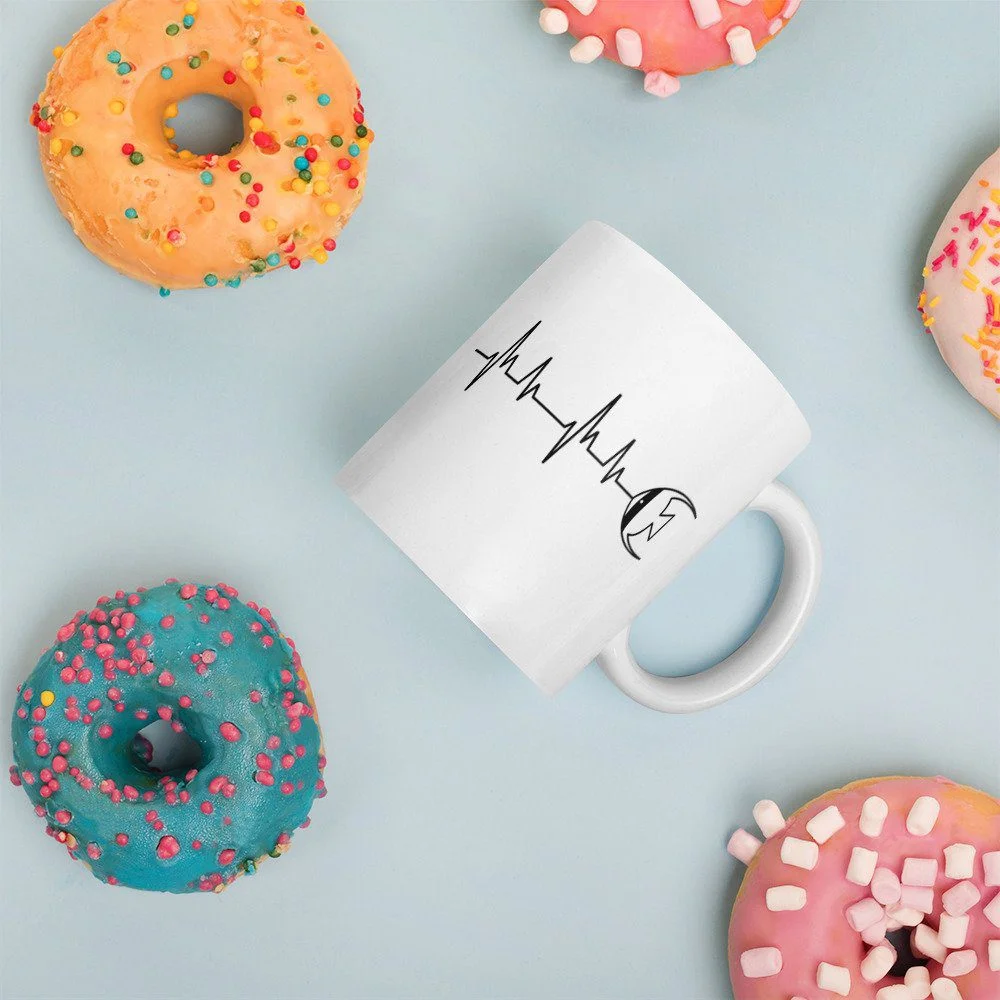 Taza blanca brillante - Imagen 2