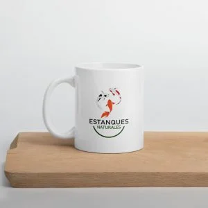 Taza blanca brillante