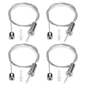 Kit 4 Enganches Suspensión para Colgar Paneles Led