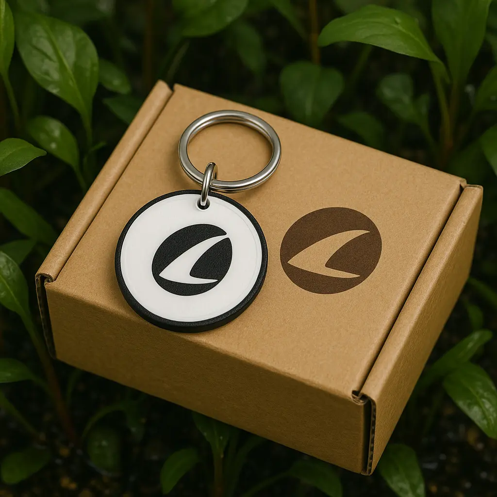 llavero personalizado con logo impresión 3d