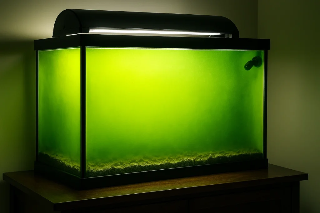 cómo eliminar alga unicelular de acuario