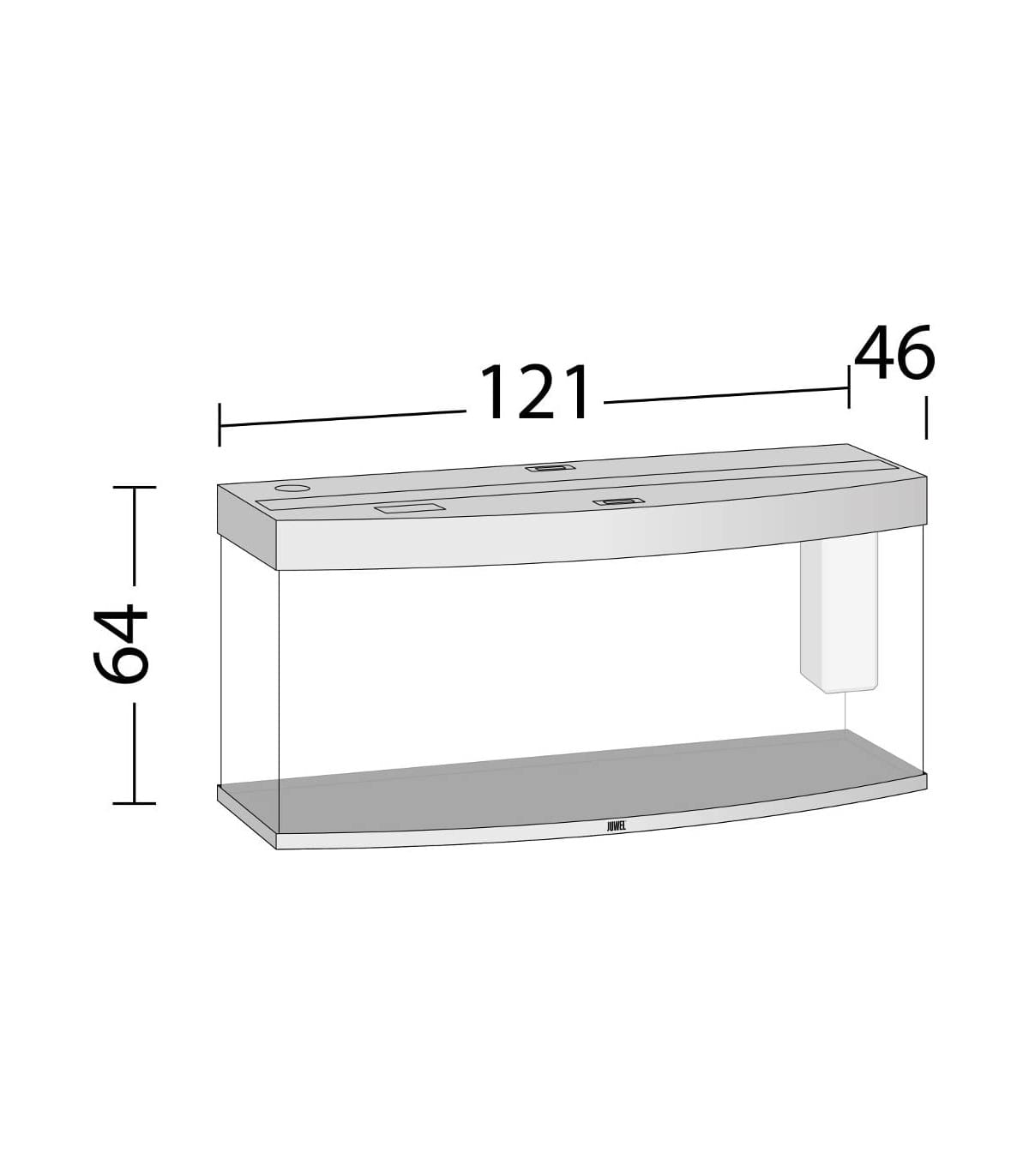Kit Completo Acuario 260L 121x46x64 + filtro + iluminación – JUWEL VISION LED 260 BLANCO - Imagen 4