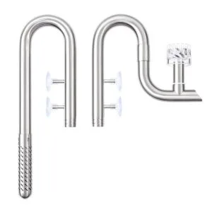Set de tubos de acero inoxidable 25cm 16/22 para acuario - Week Aqua