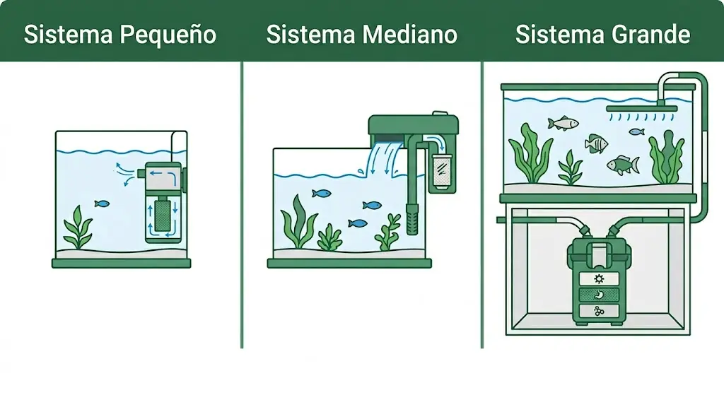 tipos de filtros para empezar a montar un acuario