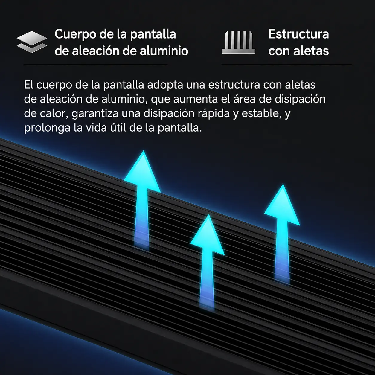 pantalla led acuario plantado de 100 cm