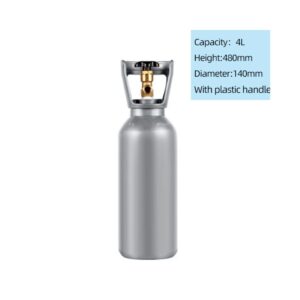 Botella CO2 4L Acero Week Aqua con Carga para Acuario
