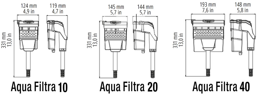 Aqua Filtra Sicce - Filtro de Mochila y Filtro Cascada para Acuario - Imagen 7