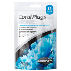 Seachem Coral Plugs 12 unidades - Bases para Fragmentos de Coral