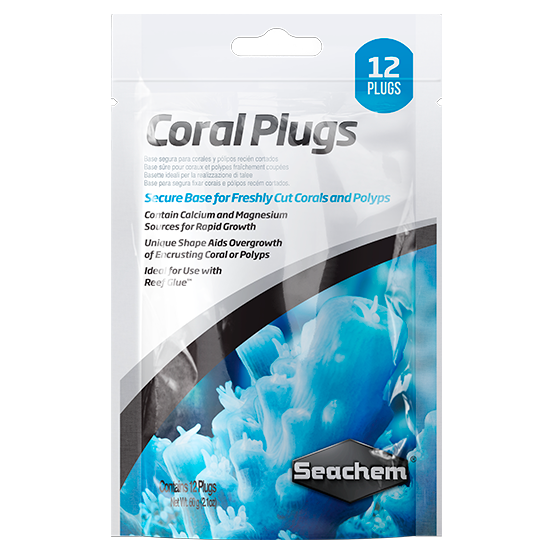 Seachem Coral Plugs 12 unidades - Bases para Fragmentos de Coral