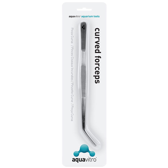 Pinza Curva 25 cm AquaVitro - Herramienta para Plantado en Aquascaping