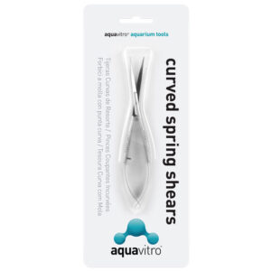Tijeras Curvas de Resorte 15 cm AquaVitro - Precisión para Acuarios Nano