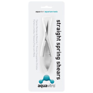 Tijeras Rectas de Resorte 15 cm AquaVitro - Precisión para Acuarios Nano