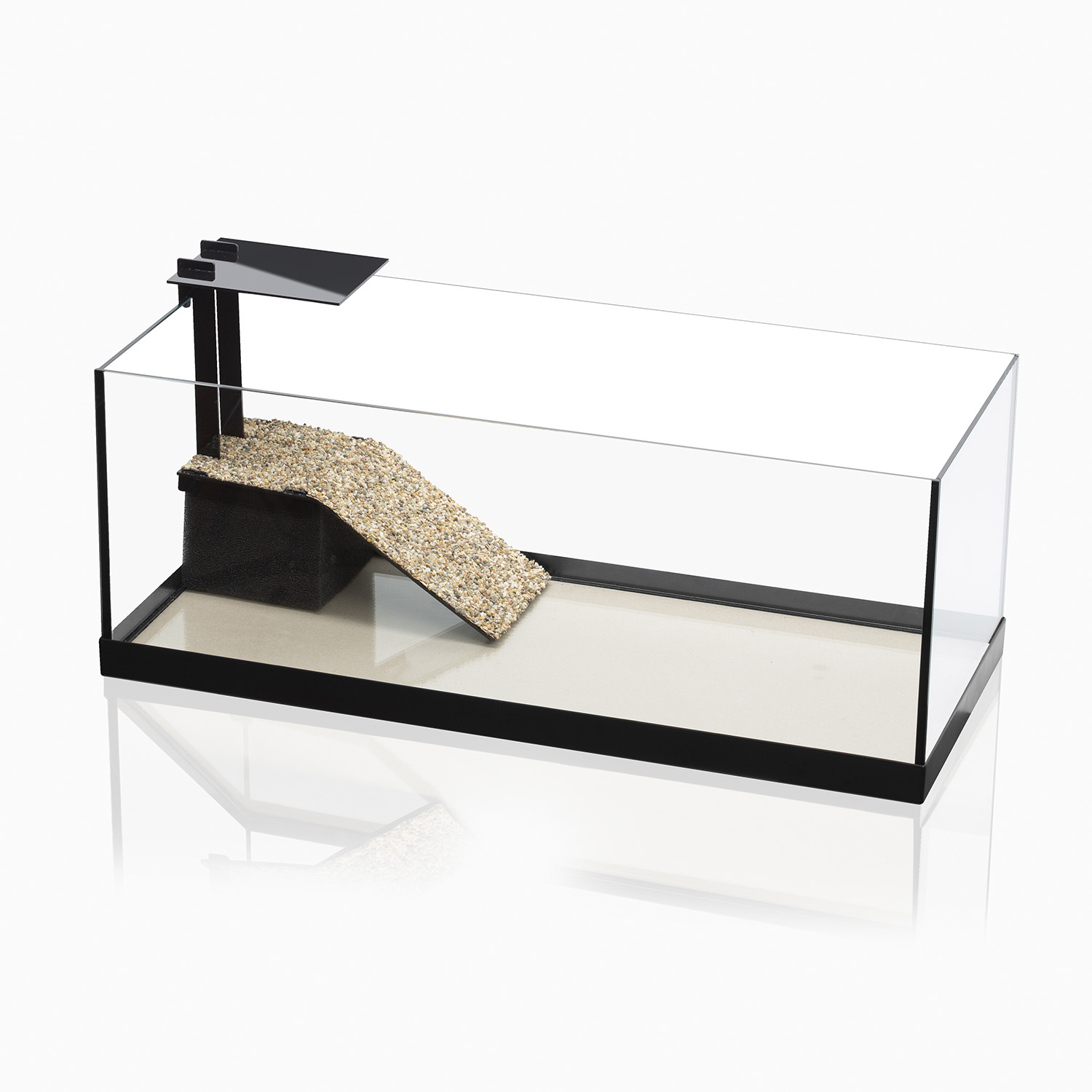 Aqua Terrarium Aquael - Acuaterrario 60, 80 y 100 cm para Tortugas con Plataforma - Imagen 2