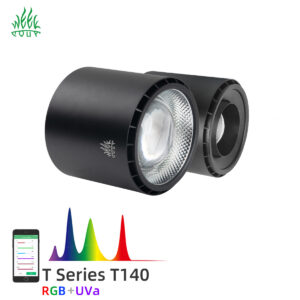 Foco LED Week Aqua T140 Pro 90W RGB+UVa - Pantalla LED Bluetooth con Zoom para Acuario Plantado