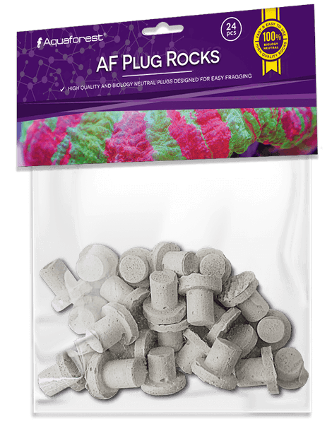 AF Plug Rocks Aquaforest - 24 Bases Cerámicas tipo Plug para Esquejes de Coral