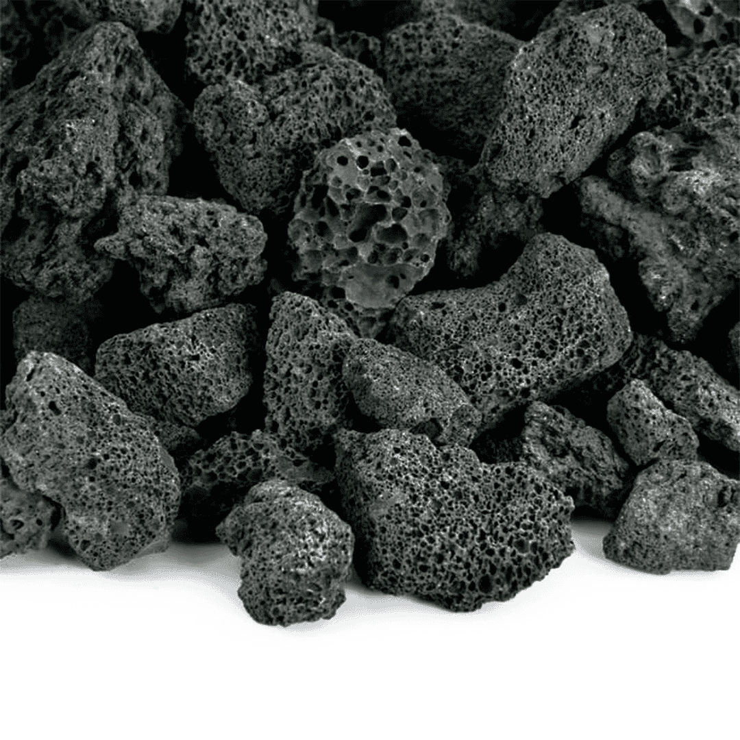 Black Lava Rock - Roca Volcánica Negra para Acuario 15-30 cm, por Kilo (1 a 20 kg)