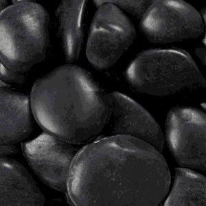 Polished Black Pebbles - Cantos Rodados Negros Pulidos 5-10 cm para Acuario, por Kilo (1 a 20 kg)